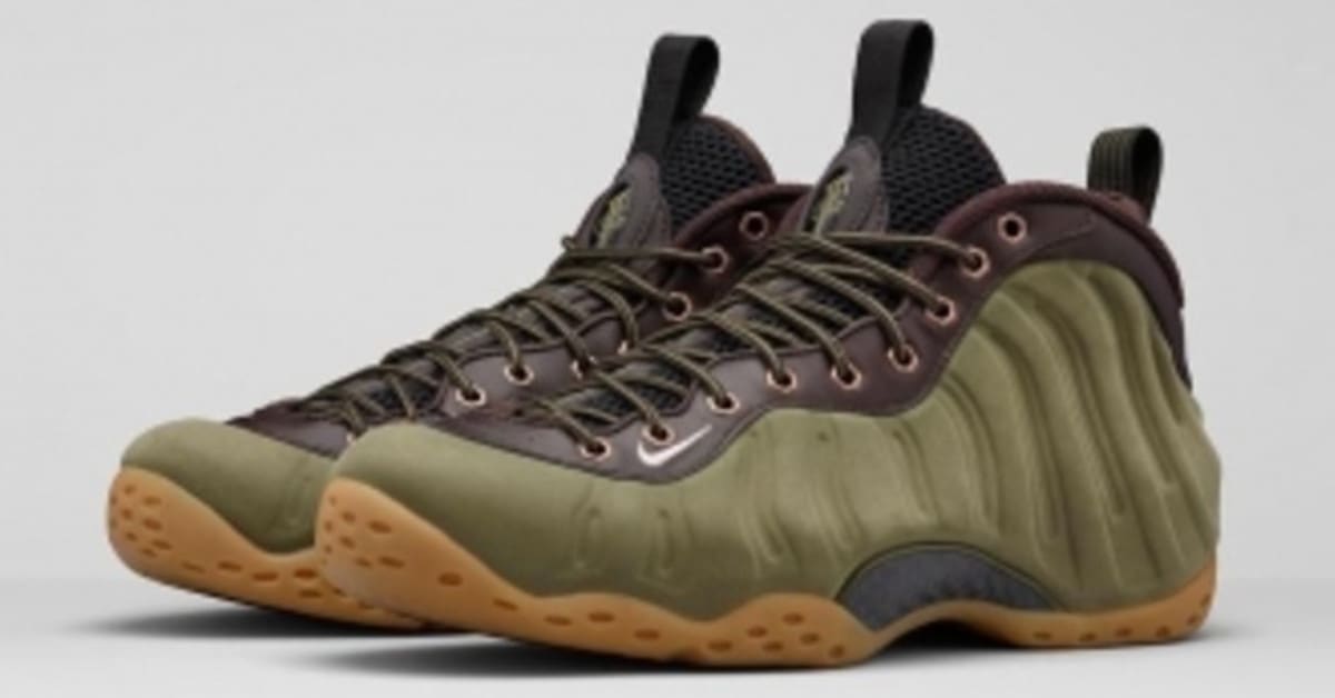 Here's the 'Olive' Nike Air Foamposite One, Officially