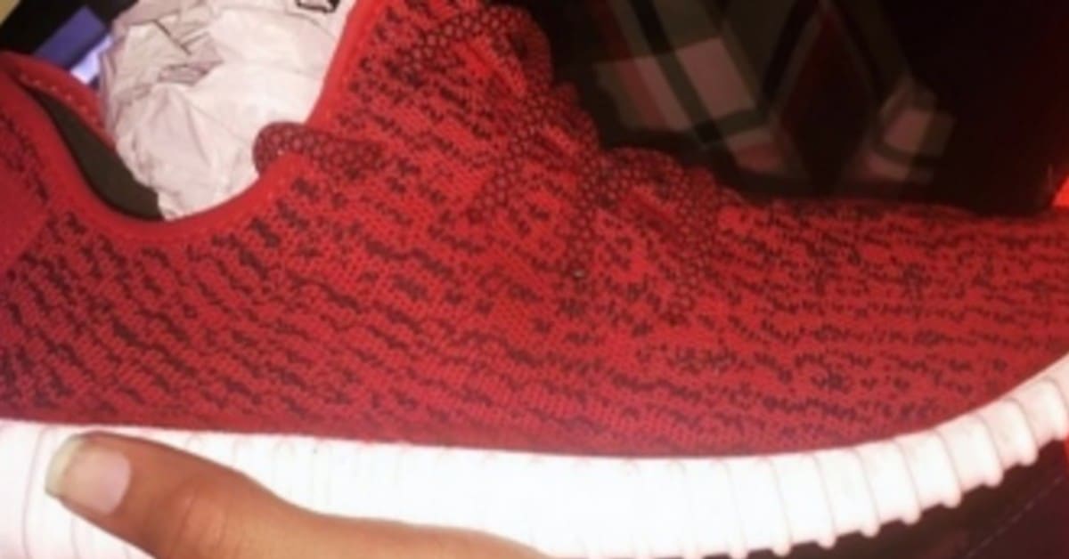 Chris Brown Got Custom Red October adidas Yeezy Boosts
