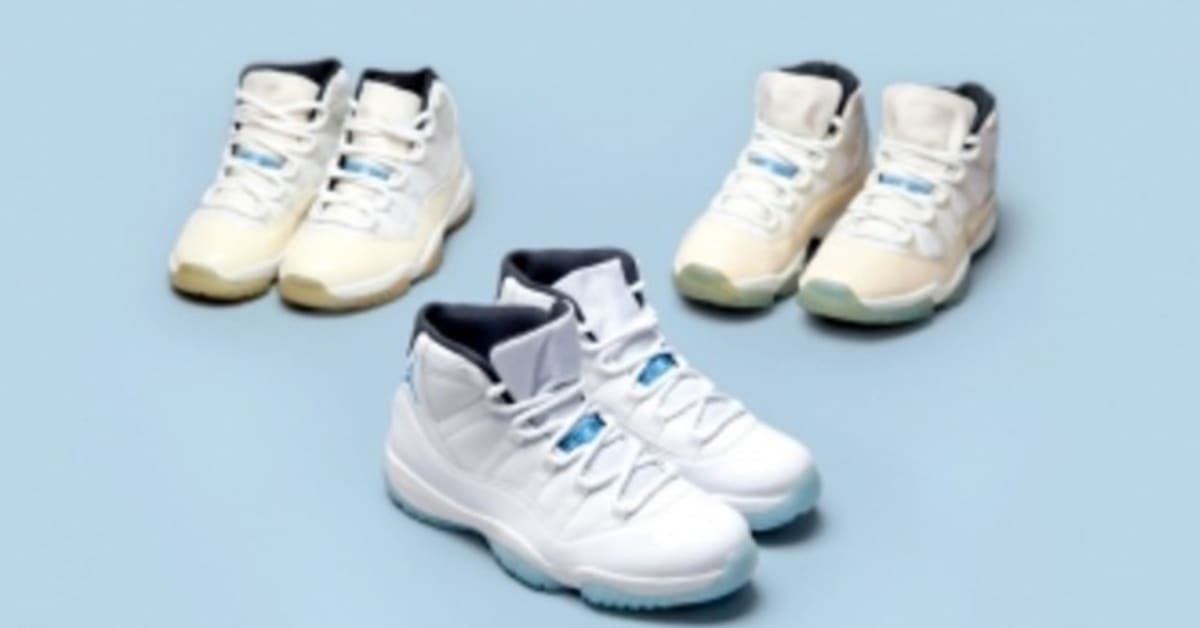 Jordan 11 legend blue cleats top