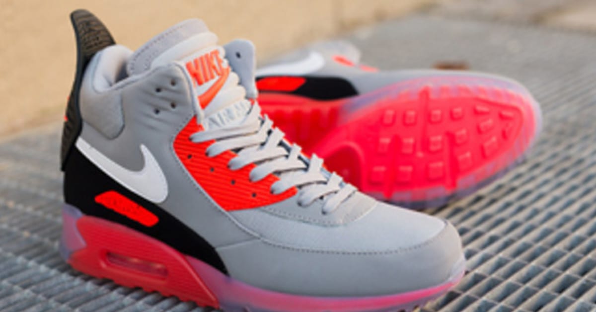 A Detailed Look at the Nike Air Max 90 Ice Sneakerboot in Wolf Grey Infrared