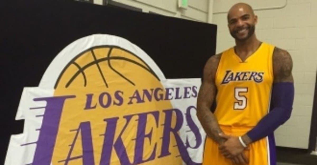 Carlos Boozer Unveils 'Lakers' Hyperdunk 2014 PEs