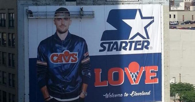 Kevin Love Already Has a Billboard Up in Cleveland