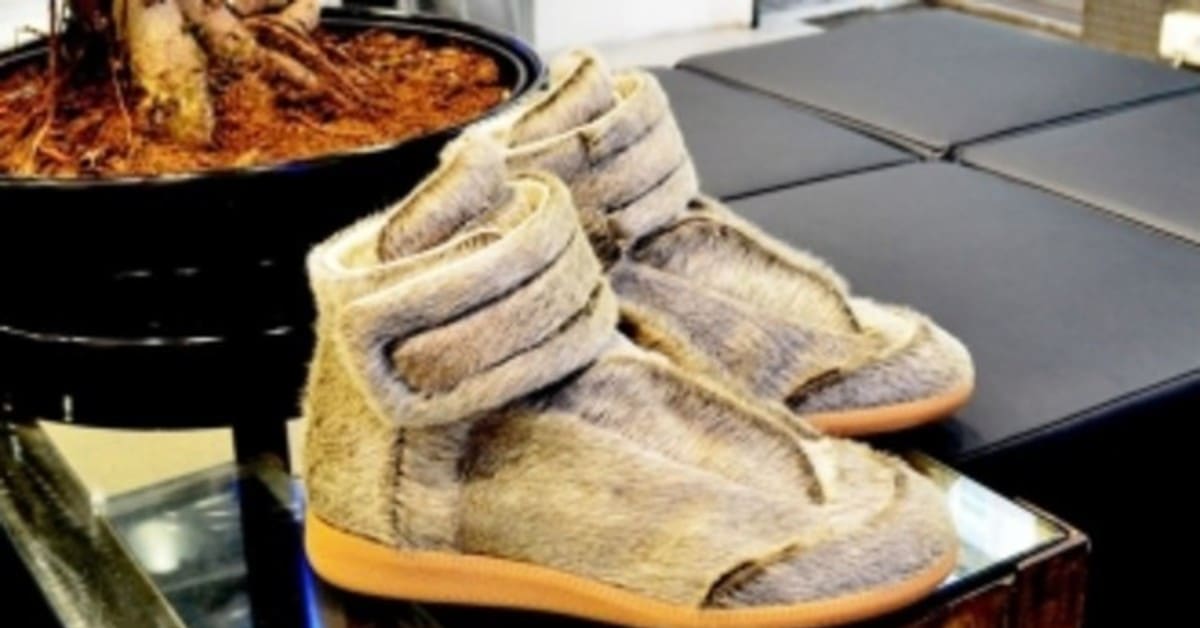 Maison Martin Margiela Dropped a Pony Hair Sneaker for the  Calf Hair Maison Martin Margiela sneakers main image 0