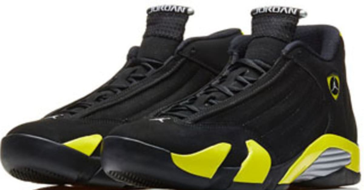 Air jordan 14 black yellow discount