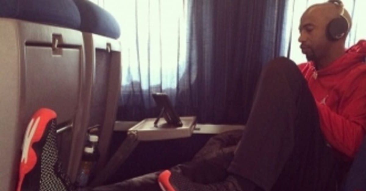 Rip Hamilton Wears Black/Red Jordan Future