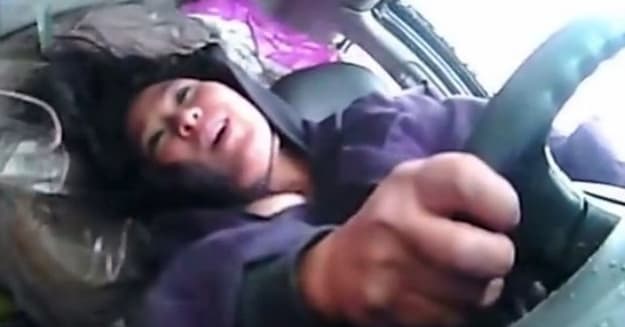 Woman Accidentally Flips Her Car and Stays Surprisingly Calm While ...