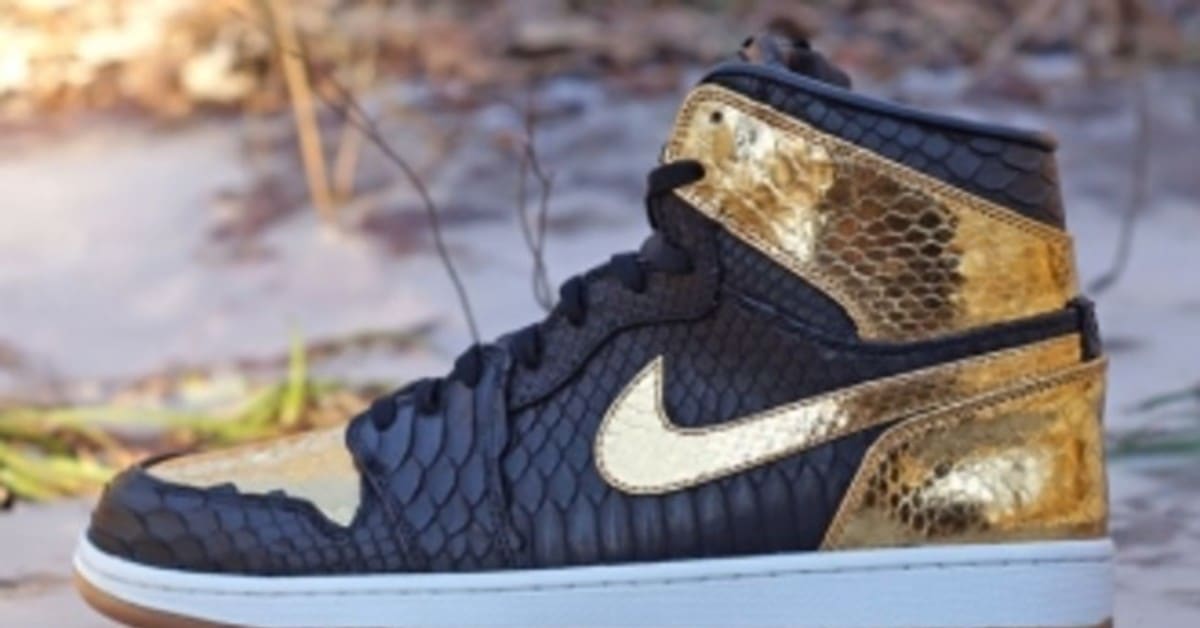 Air Jordan 1 'NYE' Python by JBF Customs for Marcus Jordan