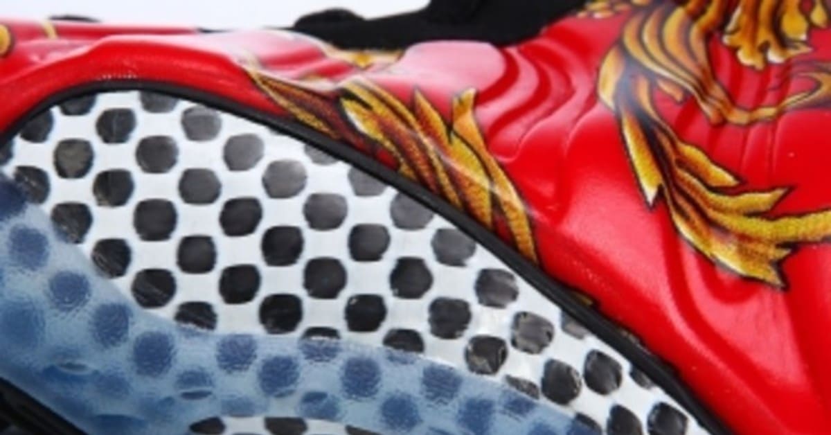 Supreme x Nike Air Foamposite One 'Red' In Detail