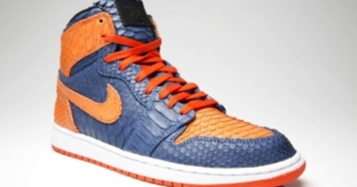 Air Jordan 1 'Knicks Python' for DJ Clark Kent by JBF Customs