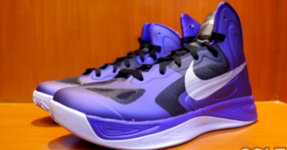 Nike Men’s Zoom Hyperfuse (deep Purple ) Basketball Sneakers (Sz 13) Nike Zoom Hyperfuse 2013 Purple Red Grey | Mercari main image 2