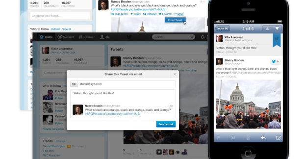 Twitter Unveils New Email Sharing Feature