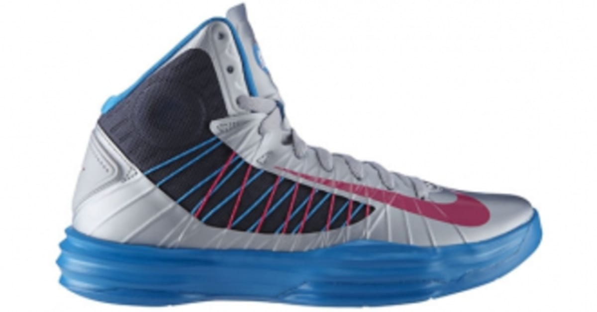 Nike Lunar Hyperdunk WBF - Wolf Grey/Fireberry-Dynamic Blue display picture 2