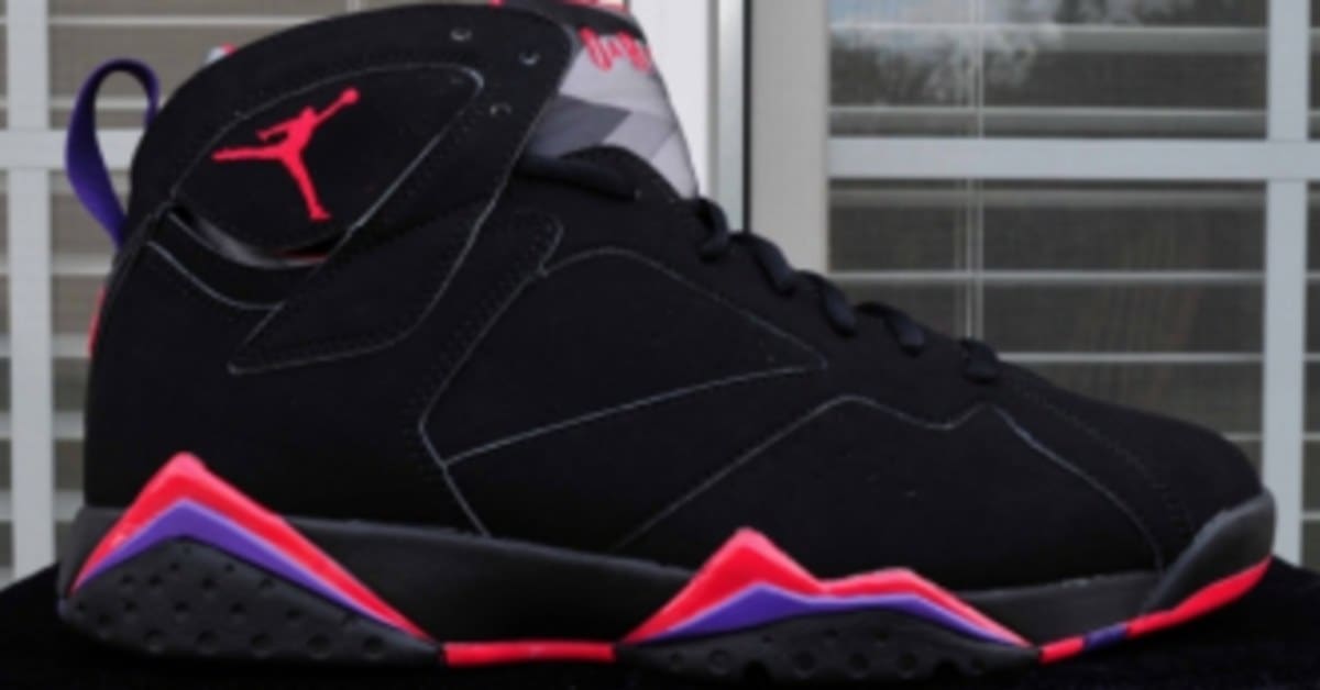 Purple and black retro 7 clearance