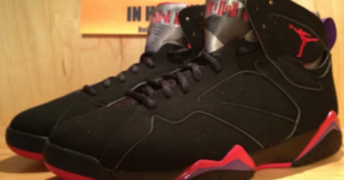 Air Jordan 7 Retro Black True Red Dark Charcoal Club Pu
