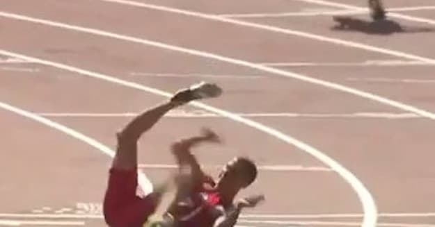 Clip of the Morning: Runner Suffers Horrific Leg Injury in 100m Race