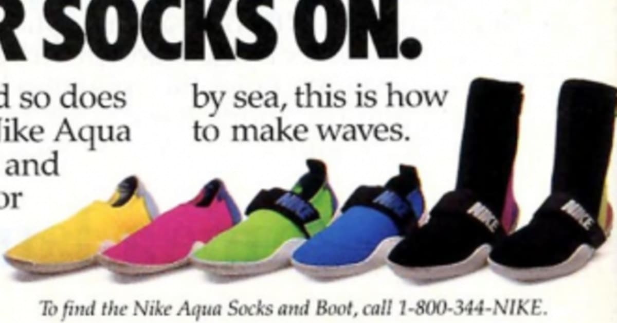 Vintage nike aqua socks cheap