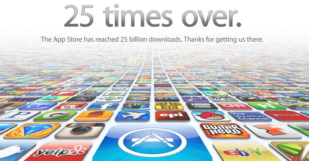 Apple's App Store Reaches 25 Billion Downloads