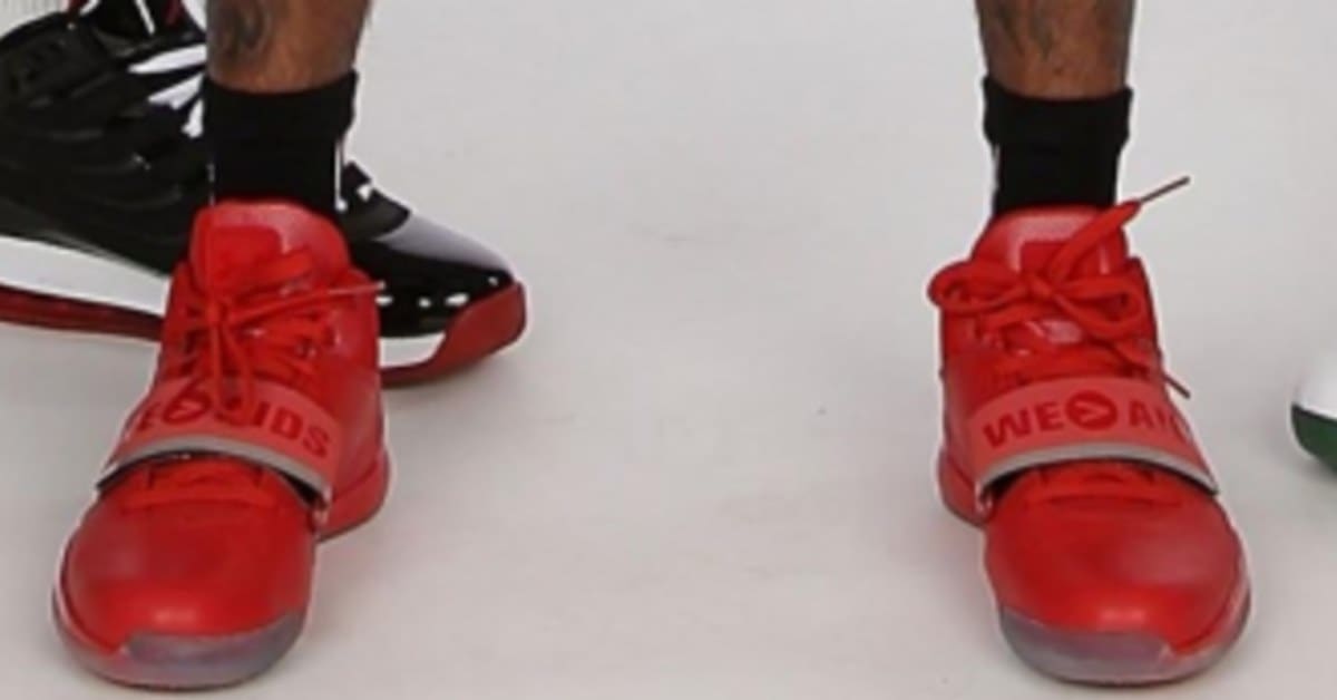 Brandon Jennings Wears AIDS Awareness Bloodline PE At M