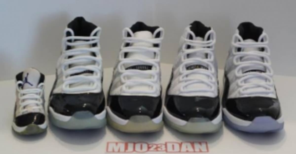 Air Jordan XI Concord Detailed Comparison 2011 vs. OG
