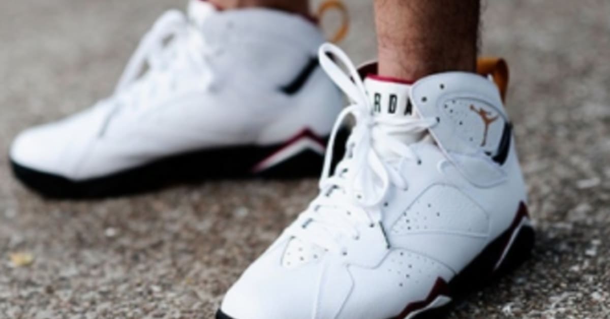 Air Jordan Retro 7 Cardinal On Foot Photos