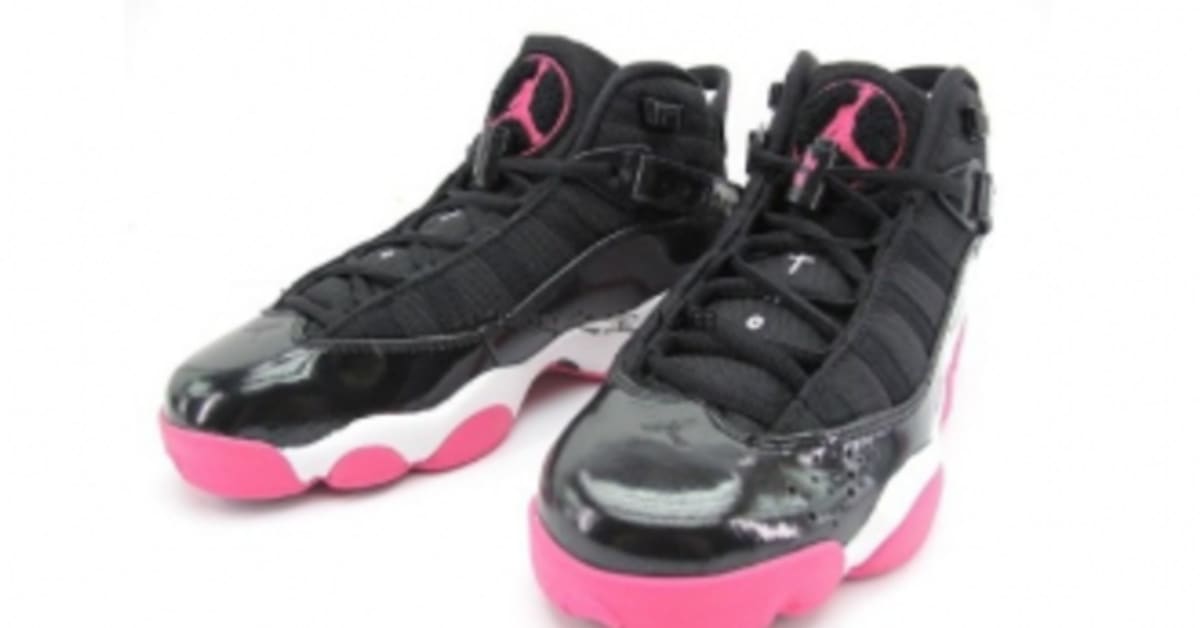 Jordan 6 Rings GS Black White Pink