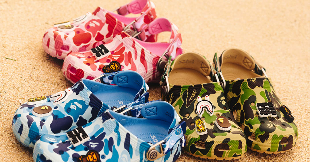 いラインアップ x Bape Crocs 2025 March Date Release Clog Classic 靴