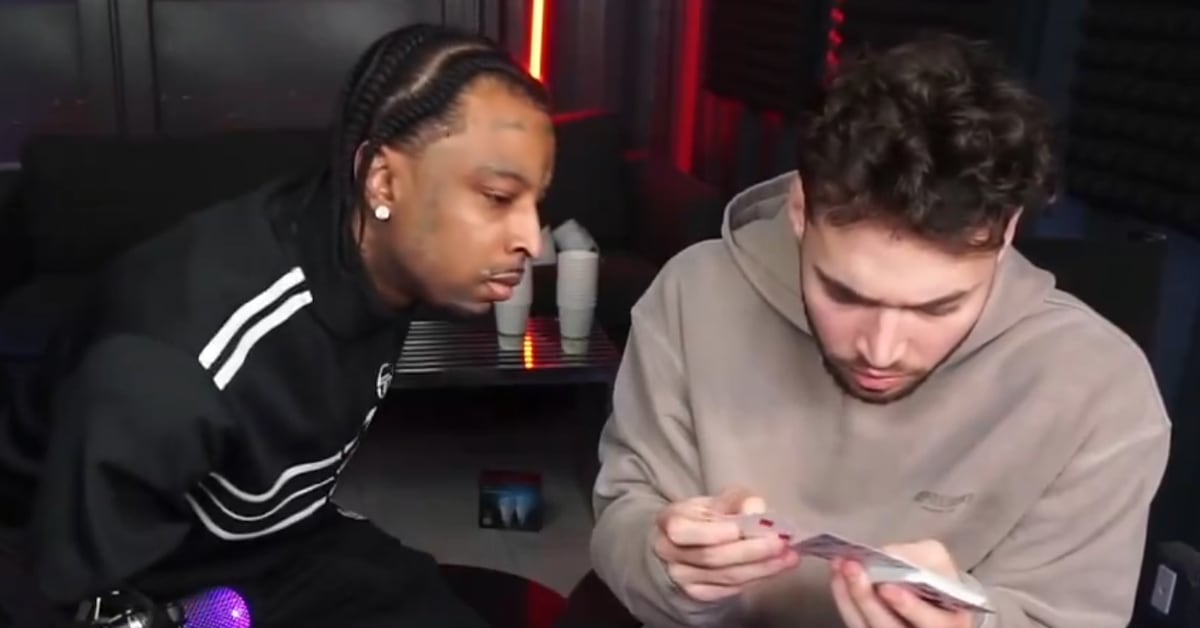 21 Savage Accused of Cheating Adin Ross in Card Game During Stream ...