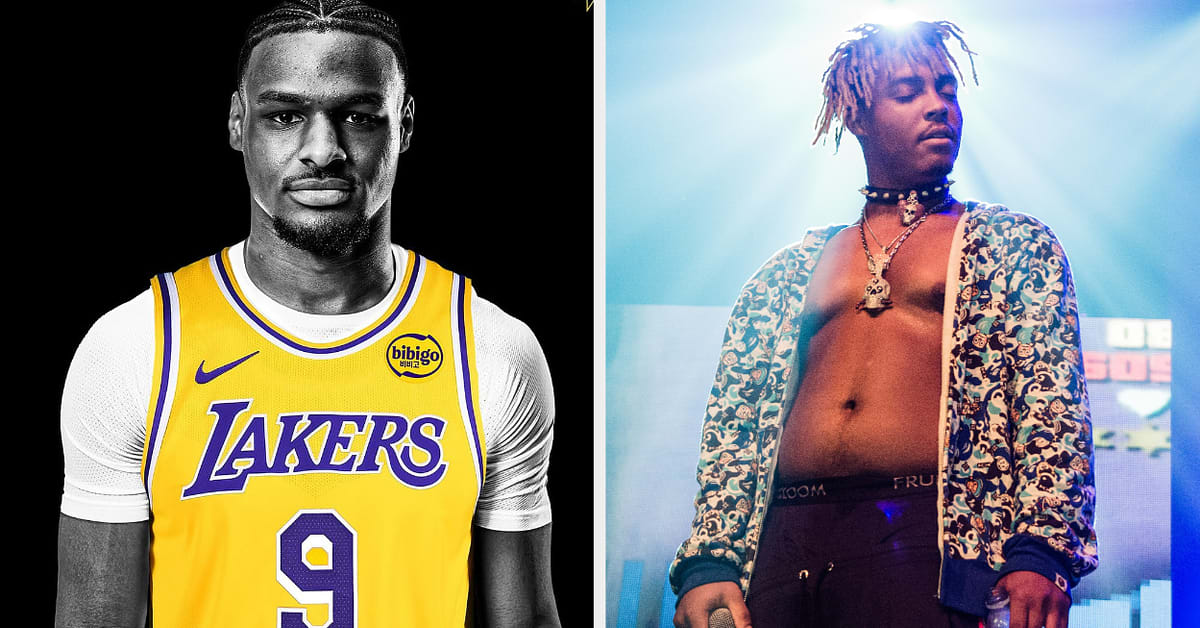 Bronny James Honors Juice WRLD by Wearing No. 9 on Lakers Jersey
