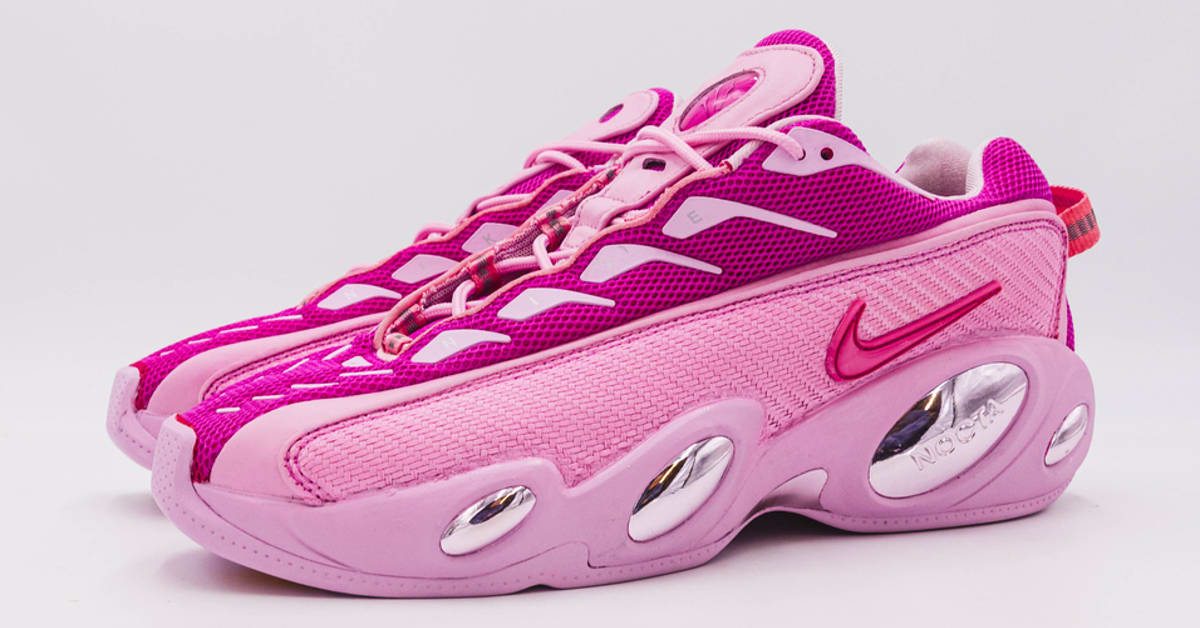 Drake Wears Pink Nike NOCTA Glide Sneakers by the Surgeon