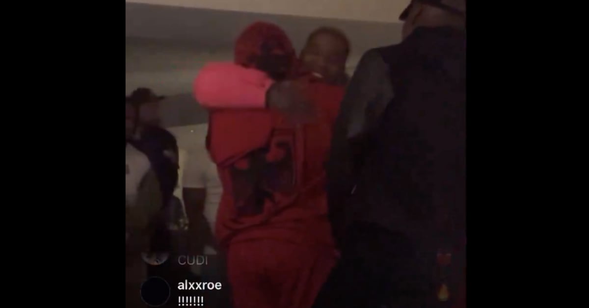 Kanye West and Kid Cudi Seen Hugging It Out at 'Vultures' Event in Vegas