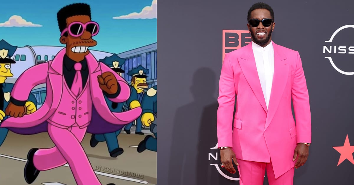 'Simpsons' Image Purporting to Show Diddy Prediction Is A.I. Fake