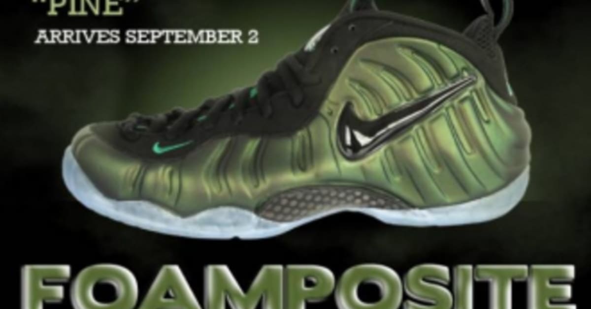 Nike Air Foamposite Pro Dark Pine Midnight Release Events at Footaction