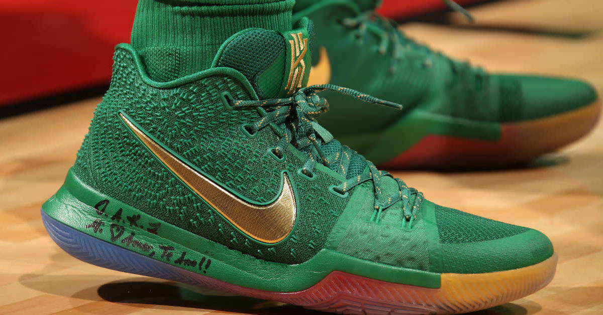 Kyrie irving rainbow shoes 2025