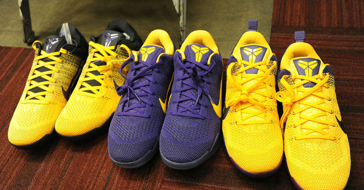 Kobe 11 yellow and purple cheap