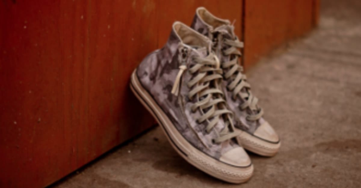 John Varvatos x Converse All Star Double Zip Grey Camo