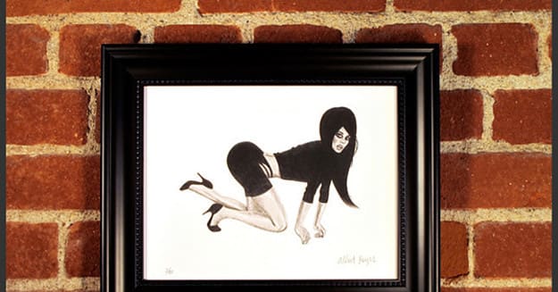 Seductive Pencil Drawing Print By Albert Reyes