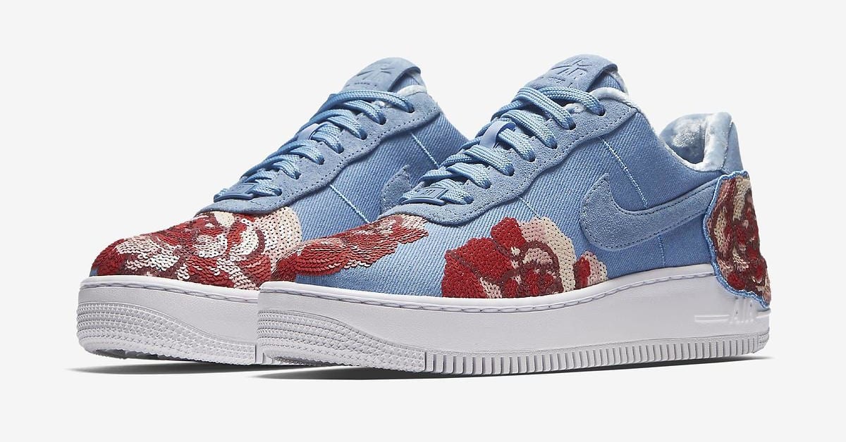 Nike air force 1 floral sequin shop
