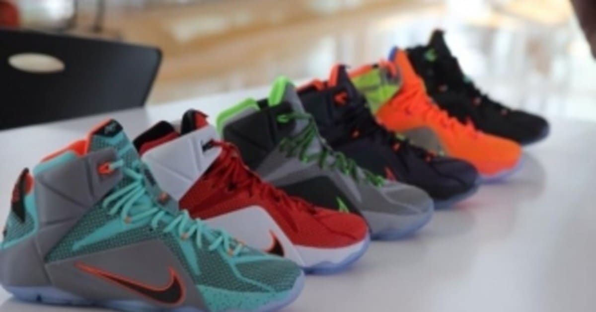 Lebron 12 all colorways top