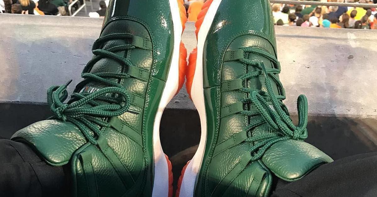 Andre Johnson Has Miami Hurricanes Air Jordan 11s for B