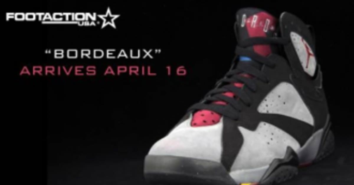 Air Jordan Retro 7 Bordeaux Release Events At Footaction