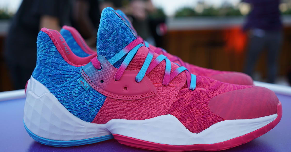 James harden pink sneakers hotsell