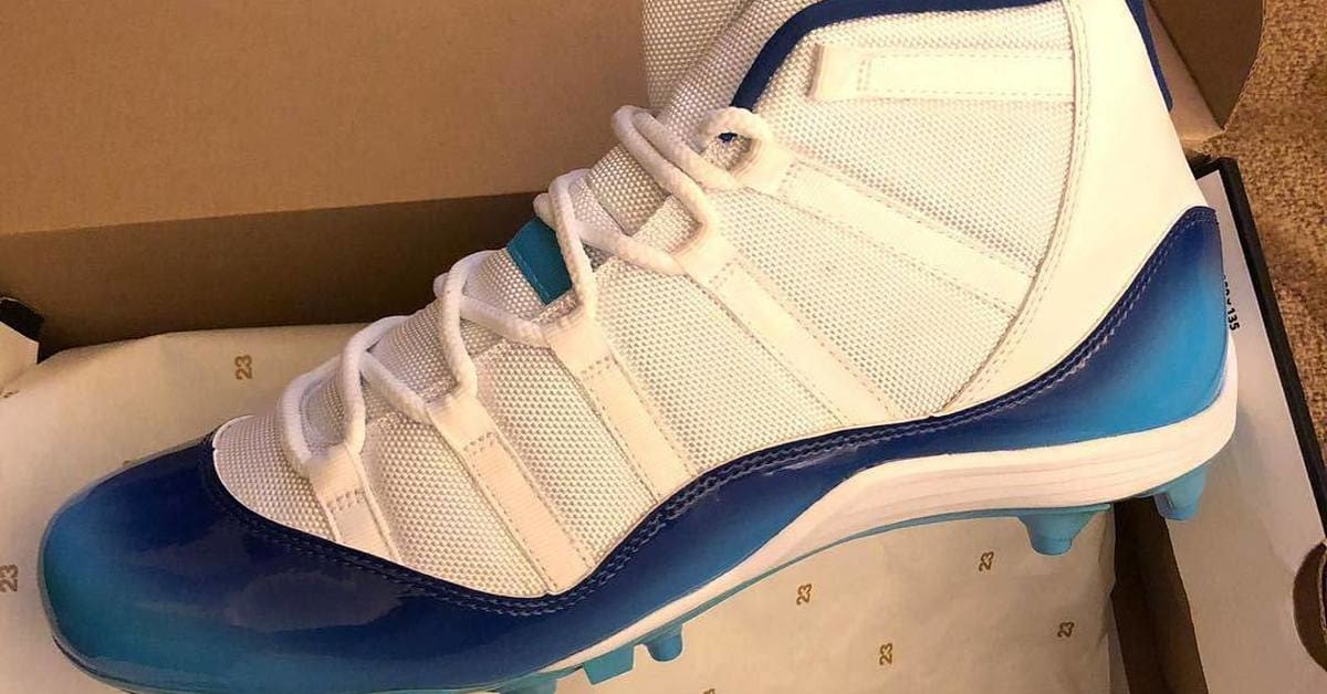 custom jordan 11 cleats