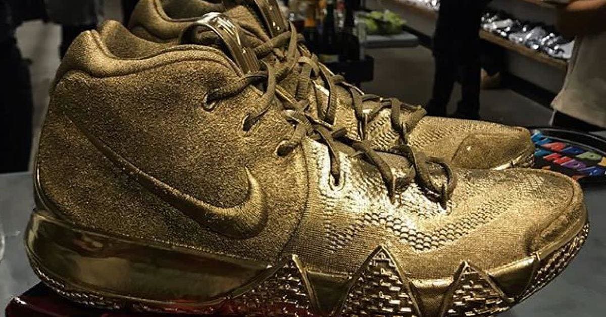 Nike Kyrie 4 Designer Receives Gold Pair for His Birthday