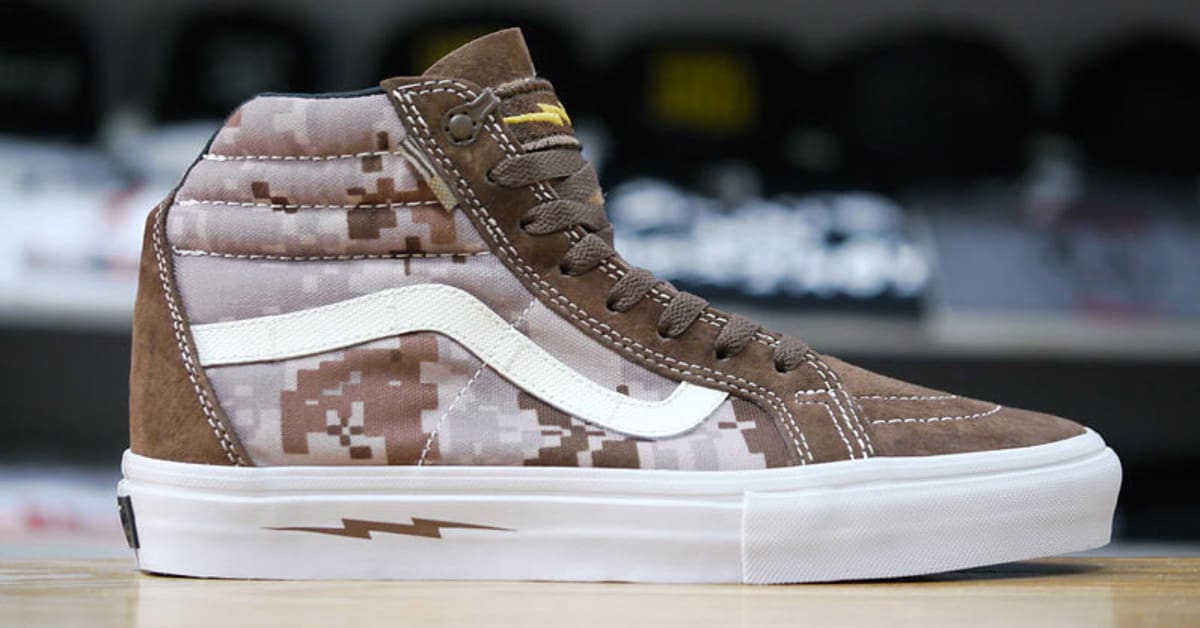DEFCON x Vans Syndicate Sk8 Hi Notchback Pro S Digital Camo