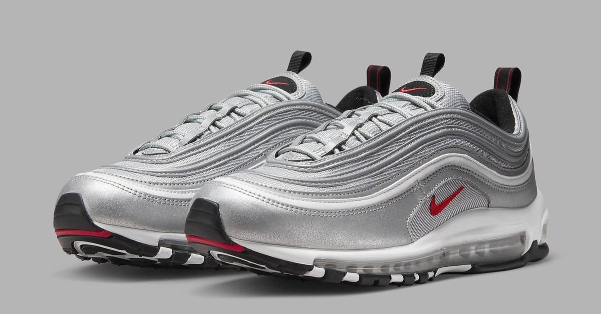 Air max 97 silver release top
