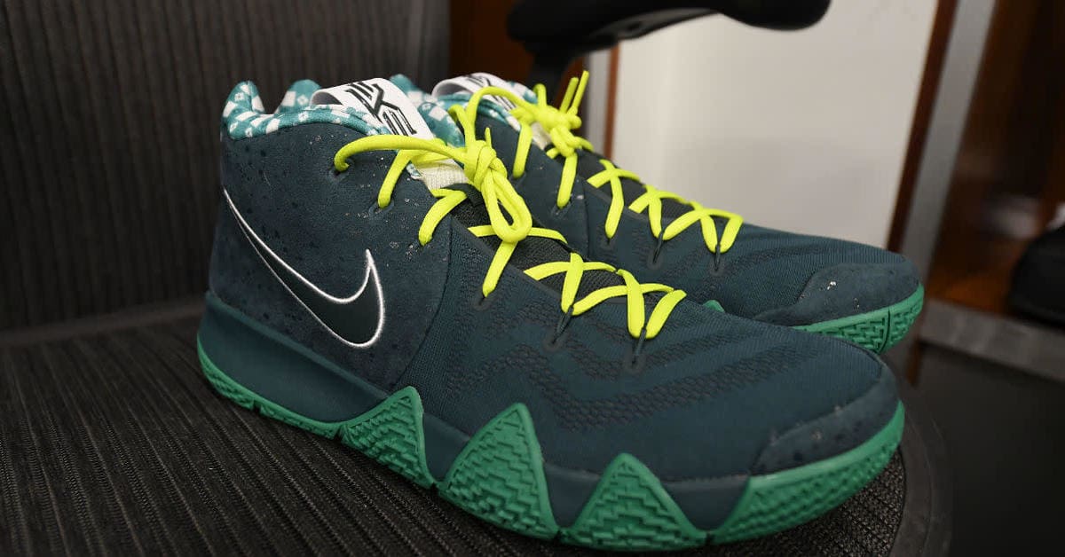 SoleWatch Jayson Tatum Debuts Green Lobster Nike Kyrie 4
