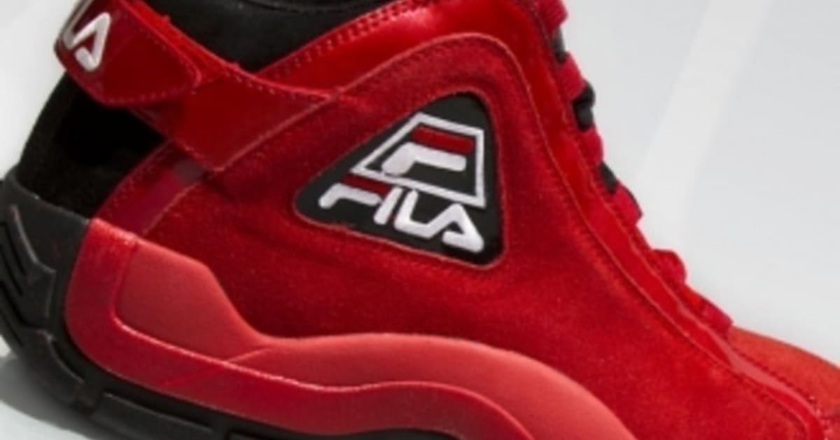 Fila red suede store