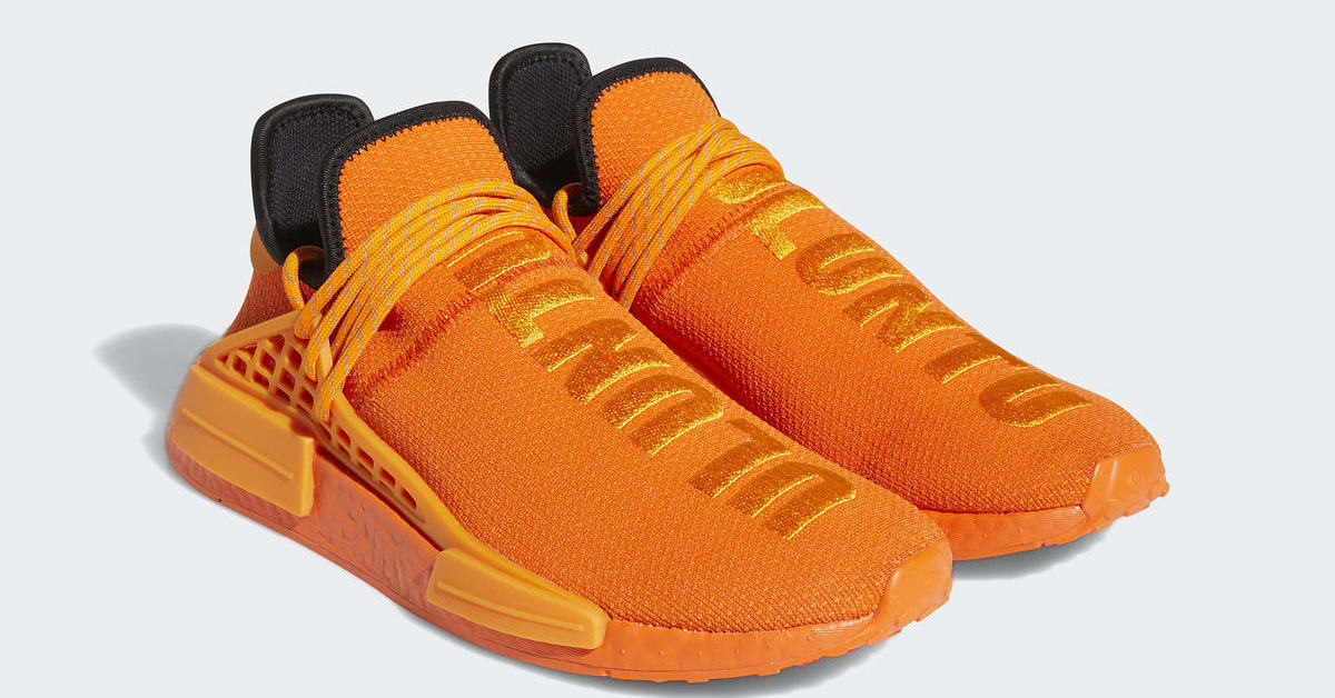 Adidas human race orange discount