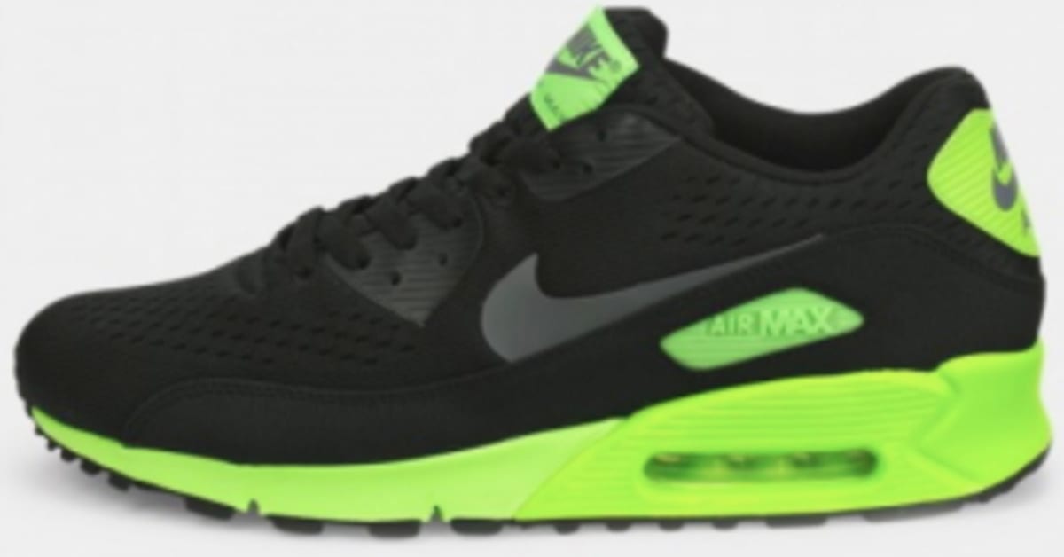 Black and neon green air max 90 hotsell