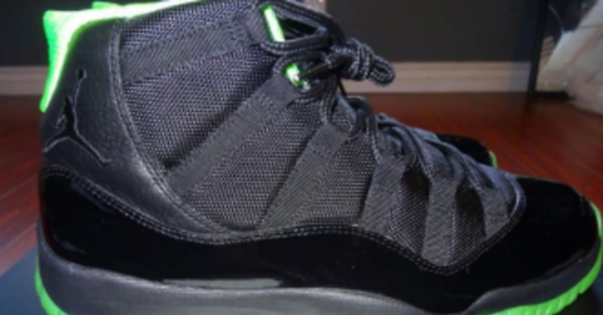Green and black 11s hotsell